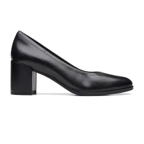 Womens - Freva 55 Court Black Leather