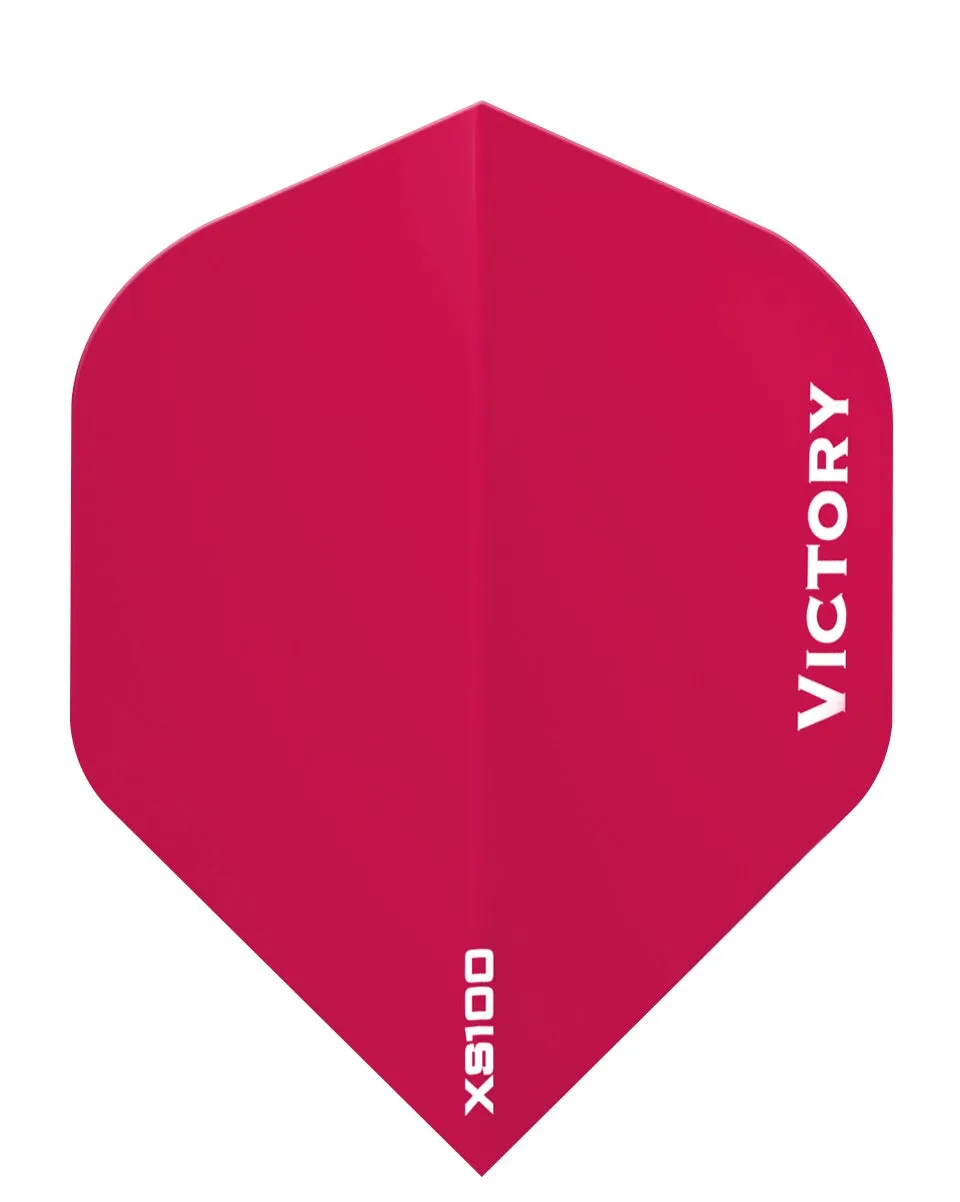 100 Sets Victory Darts XS100 Colours Dark Pink Extra Strong Dart Flights