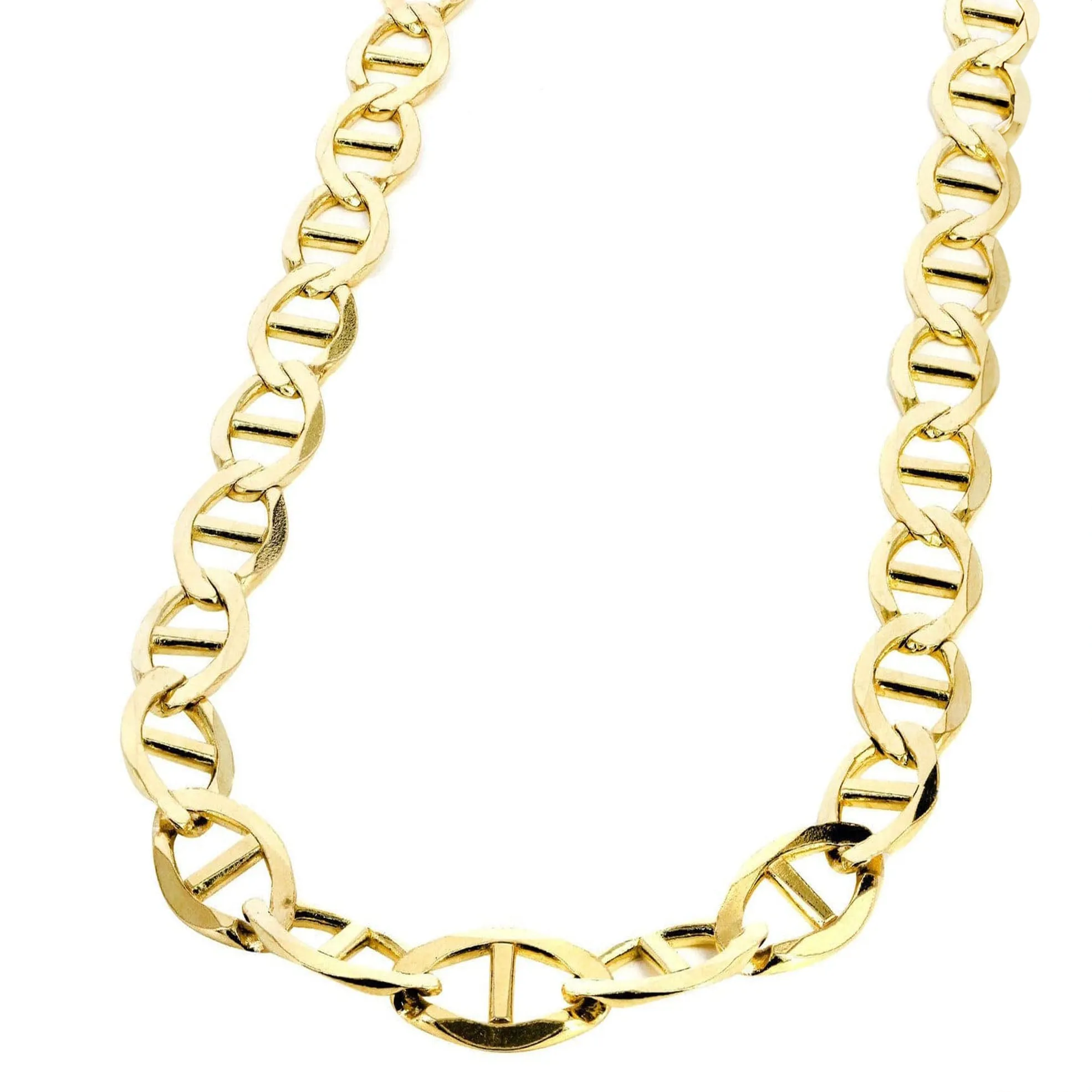 10K Gold Mariner Necklace / 6 MM