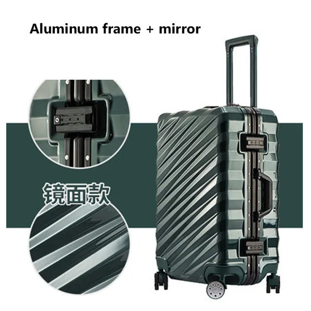 20"24"26"28"Inch Aluminum Alloy Frame Business Trip Travel Trolley Suitcase Carry On Luggage