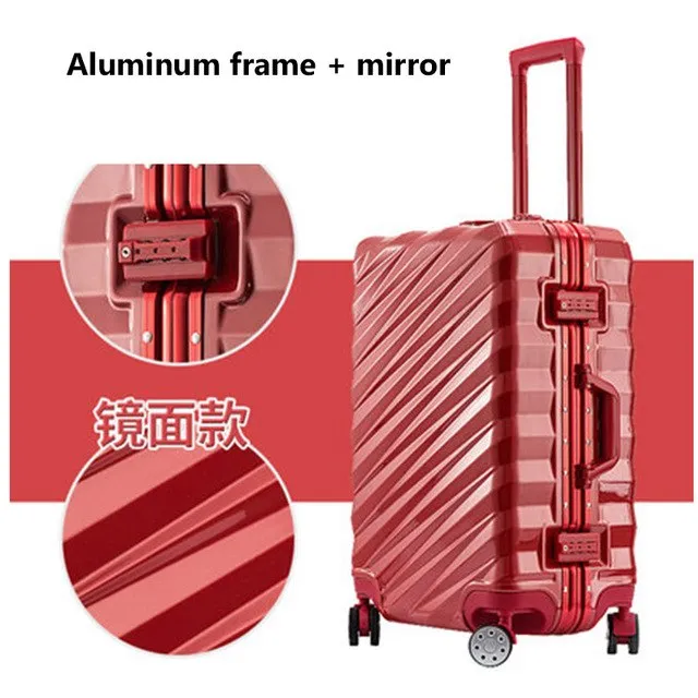 20"24"26"28"Inch Aluminum Alloy Frame Business Trip Travel Trolley Suitcase Carry On Luggage