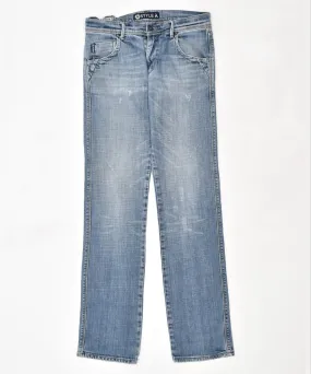 A-STYLE Womens Straight Jeans W32 L34 Blue