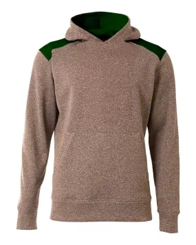 A4 NB4093 Tourney Youth Fleece Hoodie - Heather Forest