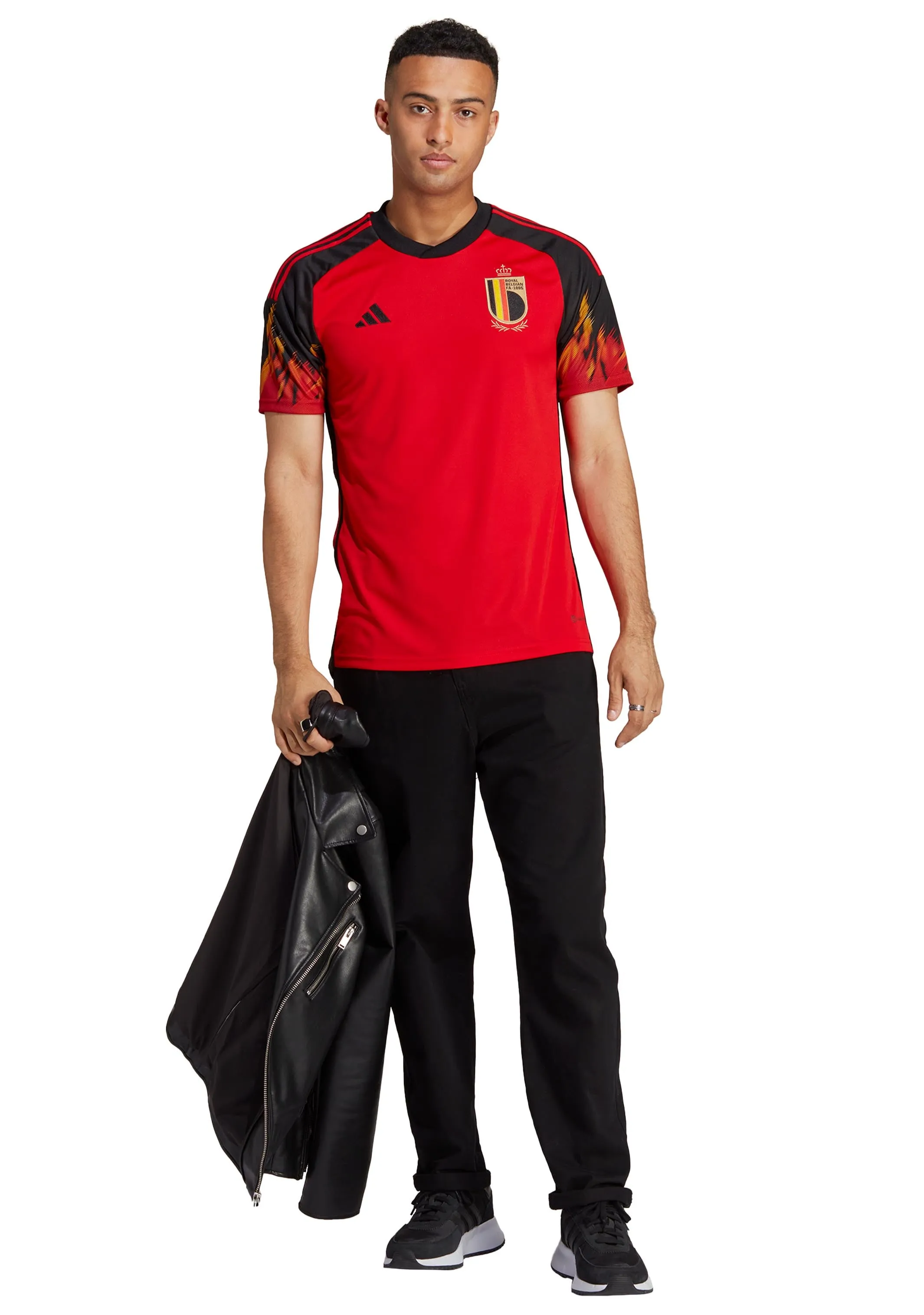 Adidas Mens Belgium Home Jersey <br> HD9412