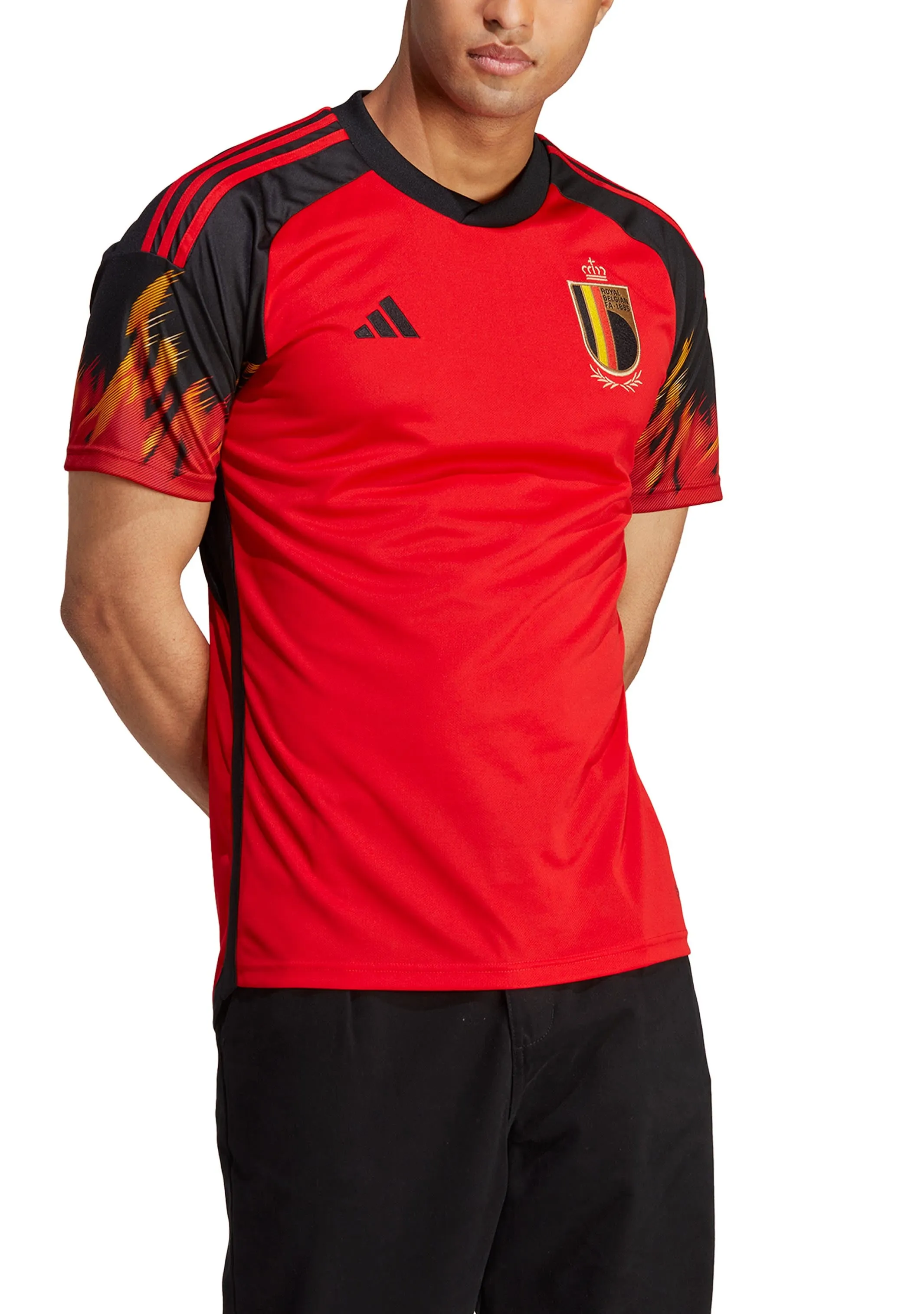 Adidas Mens Belgium Home Jersey <br> HD9412