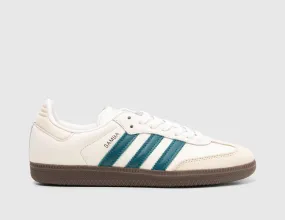 adidas Originals Women's Samba OG Cloud White / Legacy Teal - Wonder White