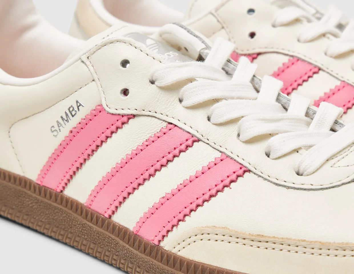 adidas Originals Women's Samba OG Cloud White / Lucid Pink - Wonder White