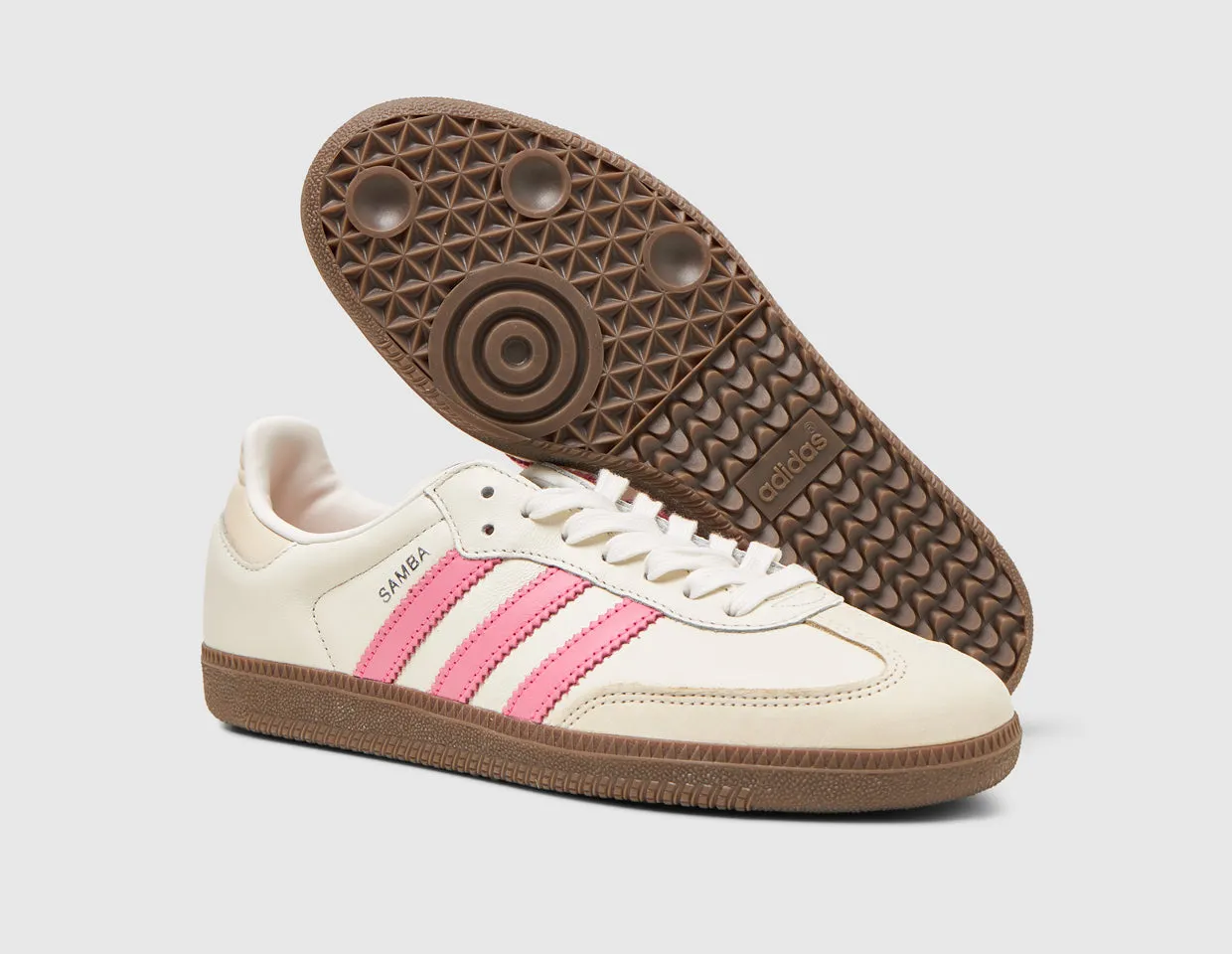 adidas Originals Women's Samba OG Cloud White / Lucid Pink - Wonder White