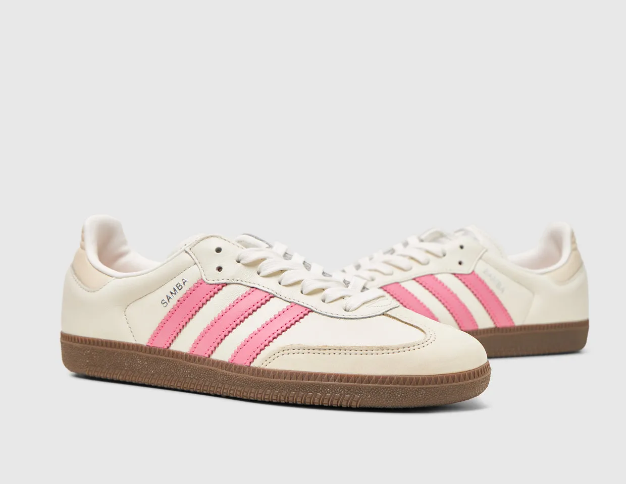 adidas Originals Women's Samba OG Cloud White / Lucid Pink - Wonder White