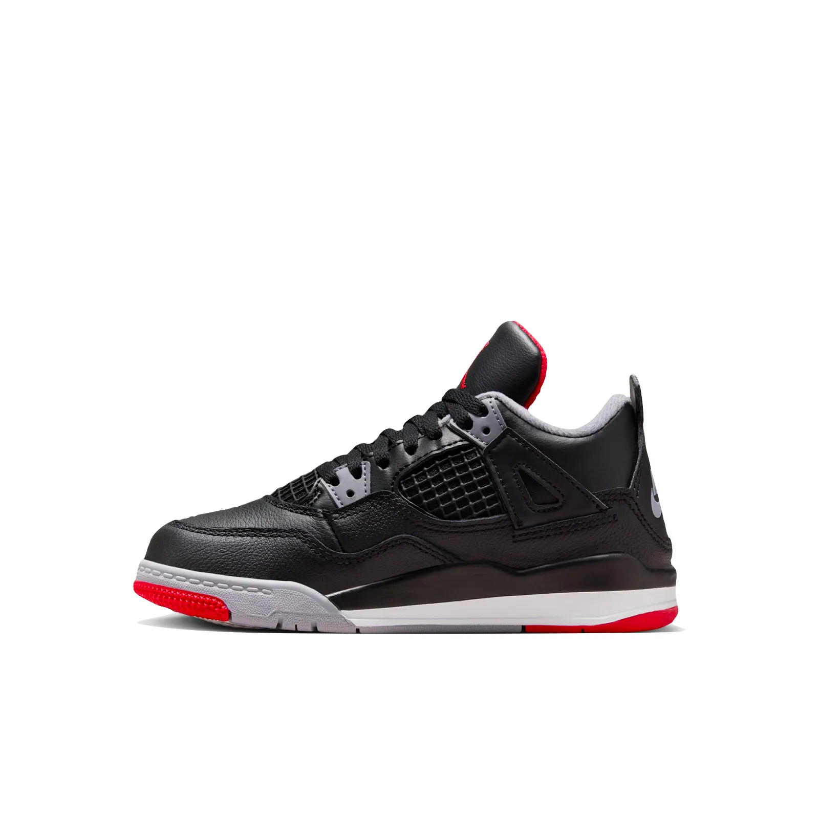 AIR JORDAN 4 RETRO "BRED REIMAGINED" TD - BLACK/FIRE RED-CEMENT GREY-SUMMIT WHITE