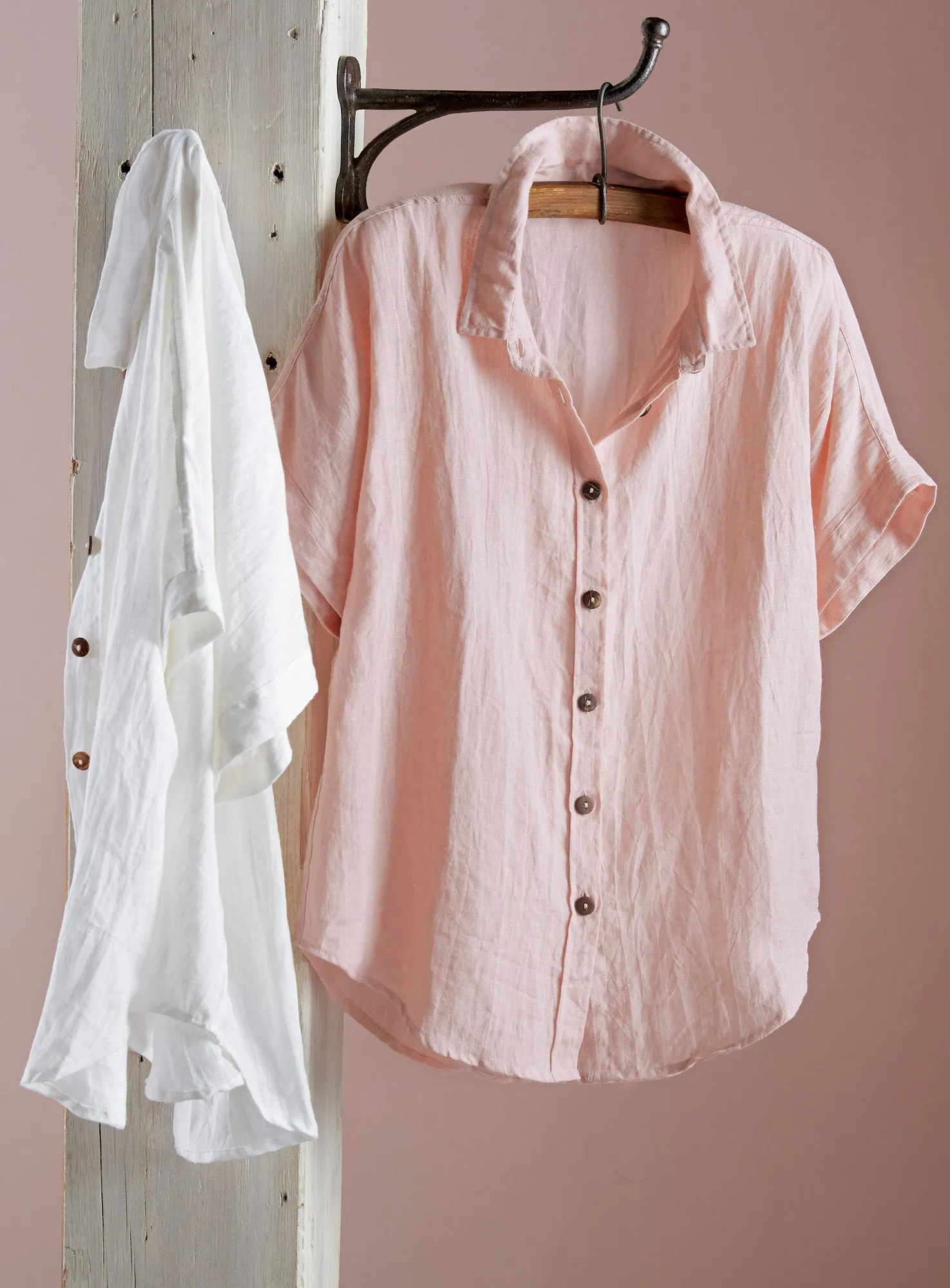 Algarve European Linen Camp Shirt