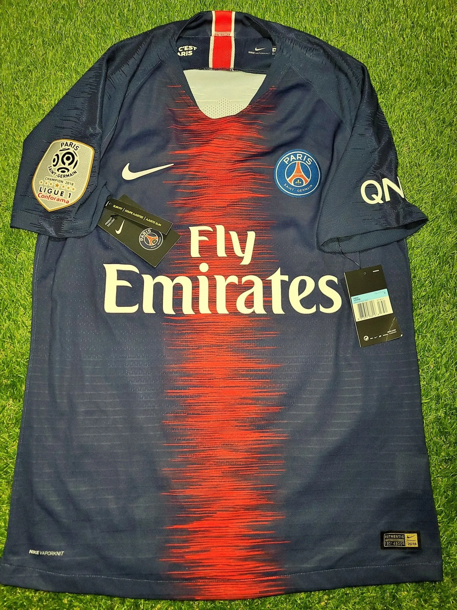 Alves PSG Paris Saint Germain PLAYER ISSUE Vaporknit 2018 2019 Jersey Shirt Maillot BNWT M  SKU# 894419-411