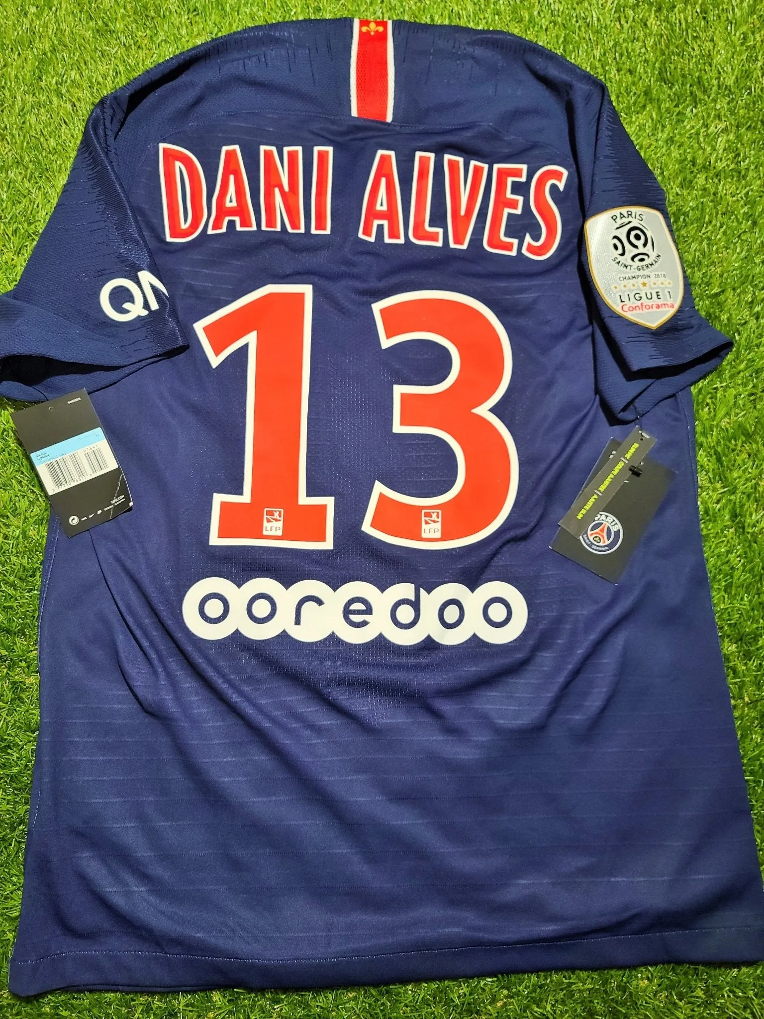 Alves PSG Paris Saint Germain PLAYER ISSUE Vaporknit 2018 2019 Jersey Shirt Maillot BNWT M  SKU# 894419-411