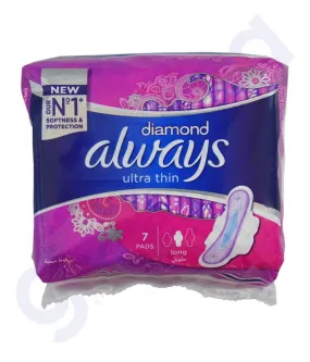 ALWAYS DIAMOND ULTRA THIN LONG - 7 PADS