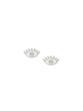 Anzie x Mel Soldera Lash Evil Eye Enamel Stud