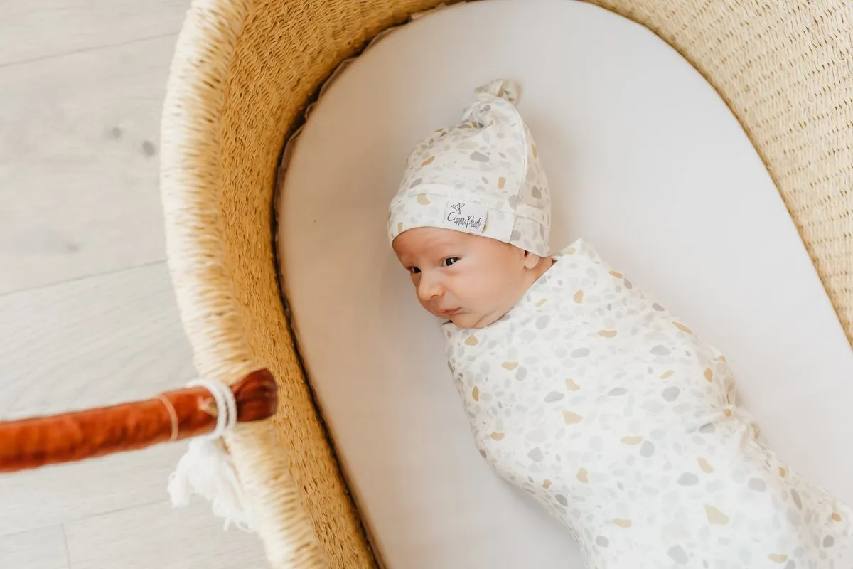 Arlo Newborn Top Knot Hat