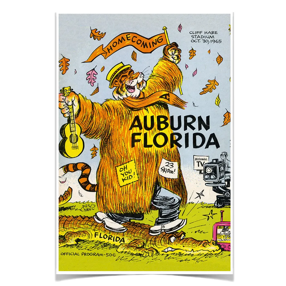 Auburn Tigers - Auburn Florida Homecoming Program Cover 10.30.65