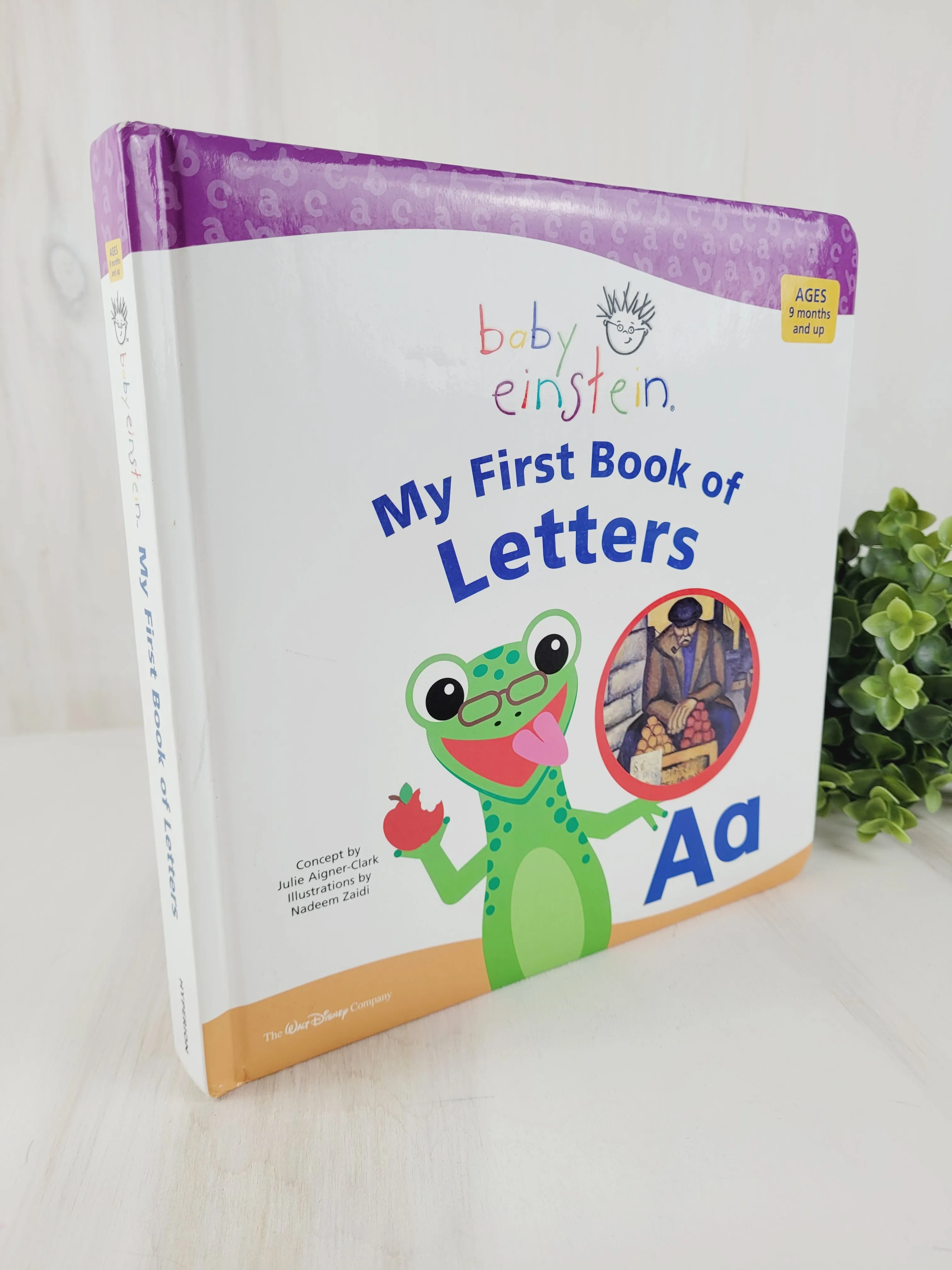 BABY EINSTEIN MY FIRST BOOK OF LETTERS HARDCOVER VGUC/EUC