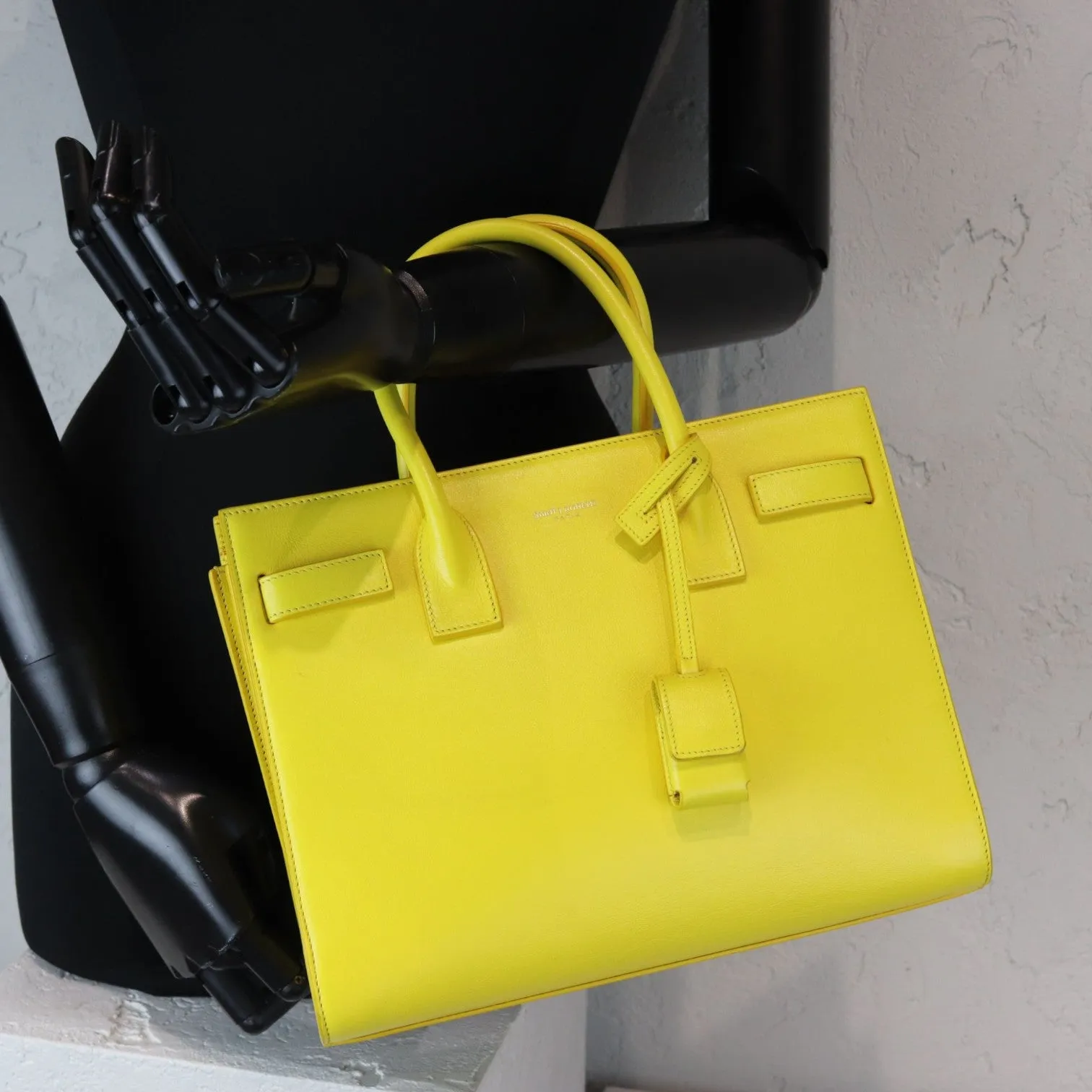 Baby Sac De Jour Calfskin Leather Yellow GHW