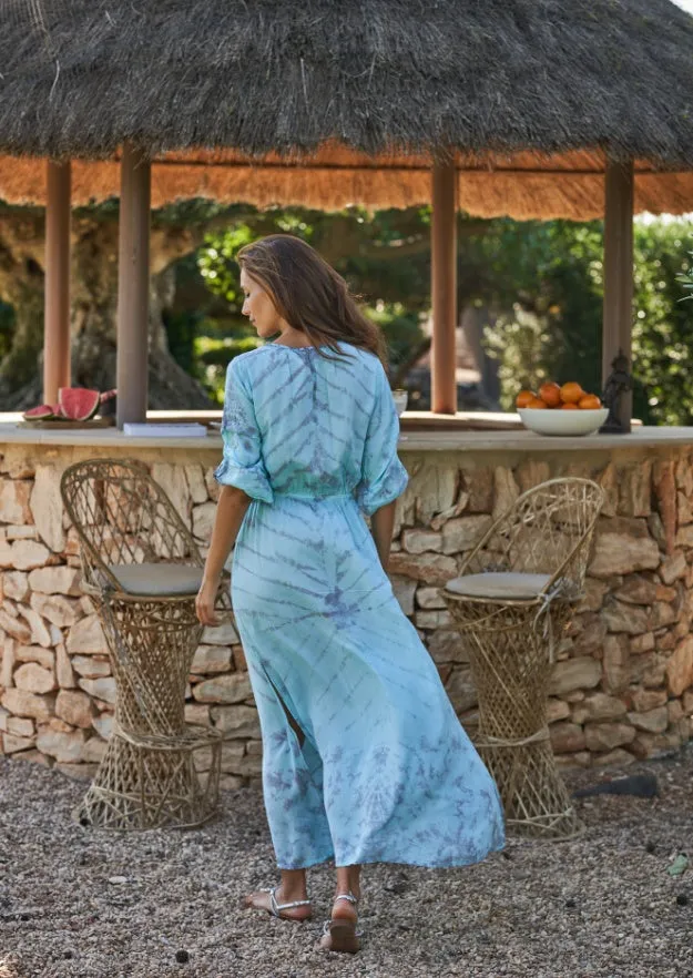 Bella Kaftan // Bassa Tie Dye - Celeste