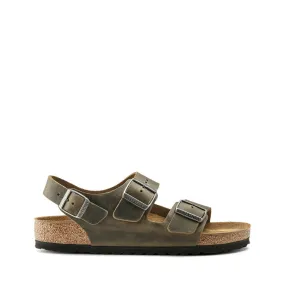 BIRKENSTOCK SANDALO MILANO 1019454 VERDE KHAKI