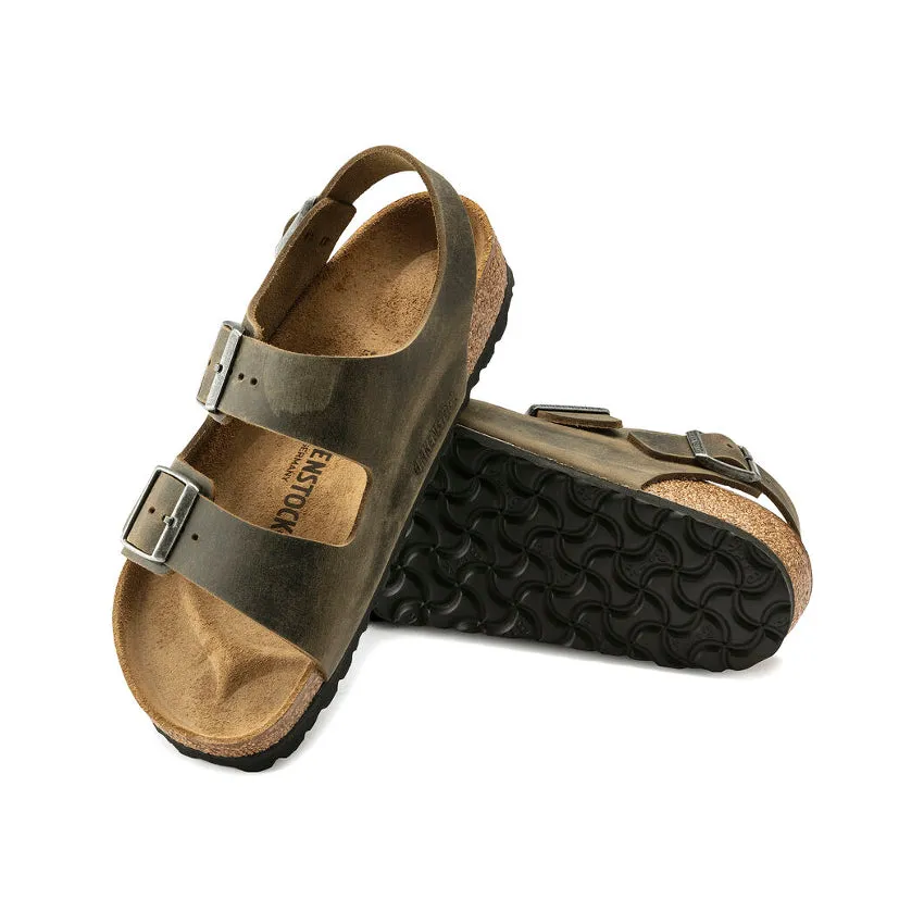 BIRKENSTOCK SANDALO MILANO 1019454 VERDE KHAKI