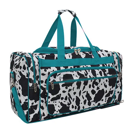 Black Cow Turquoise NGIL Canvas 23" Duffle Bag