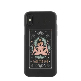 Black Gemini iPhone X Case