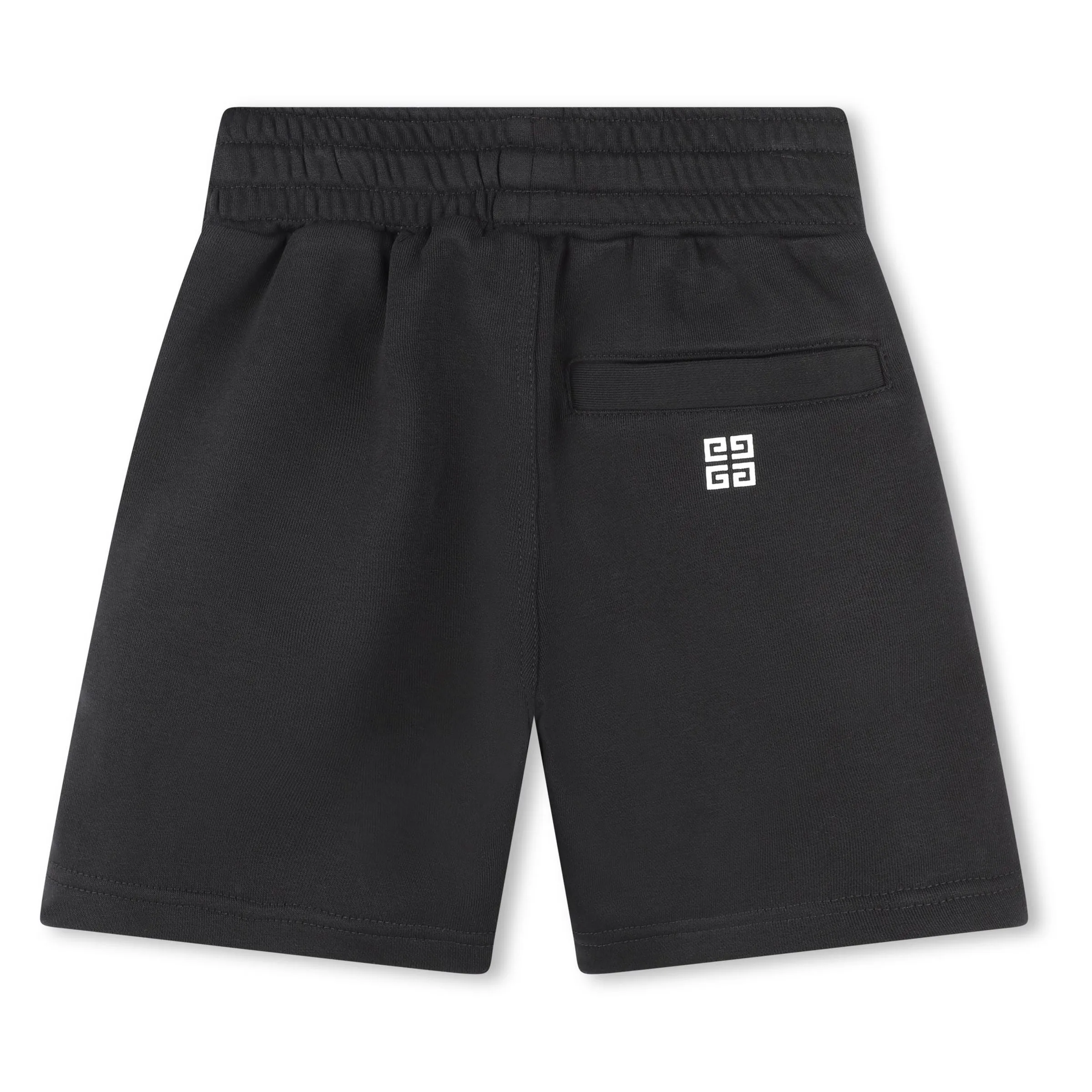 Black Logo Print Track Shorts