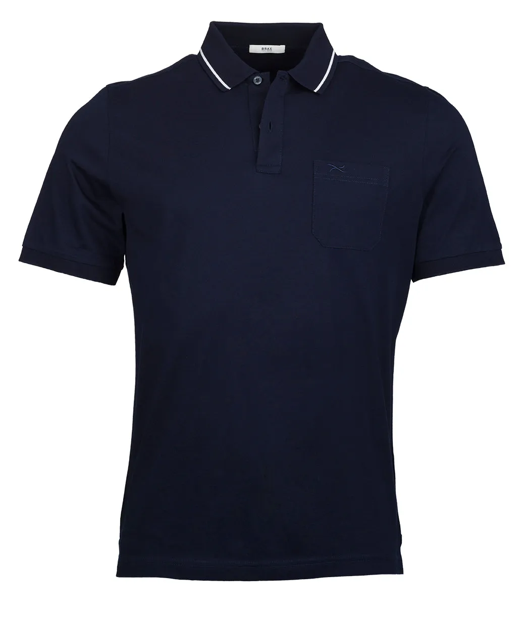 Brax Pete Navy Polo Shirt Navy