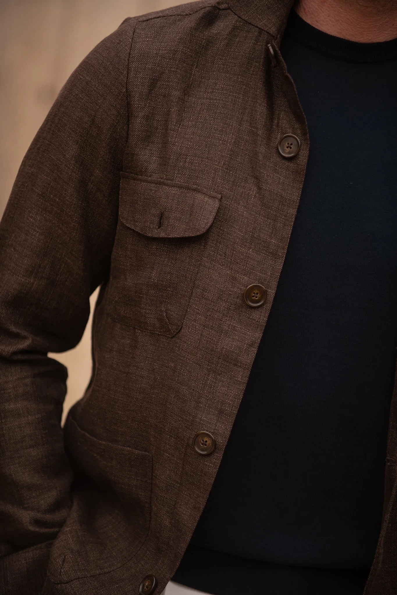 Brown Safari Jacket – Made in Italy