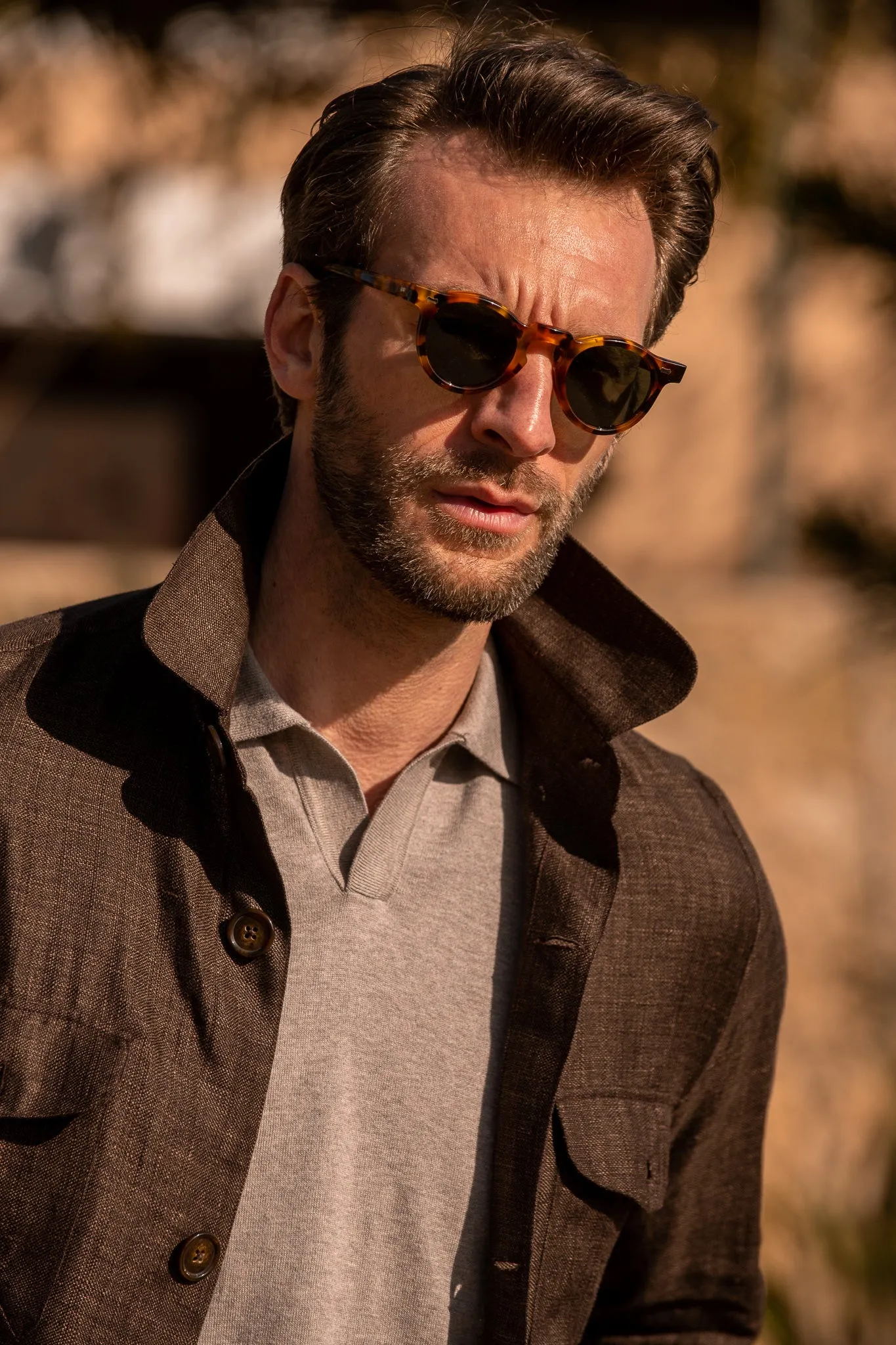 Brown Safari Jacket – Made in Italy