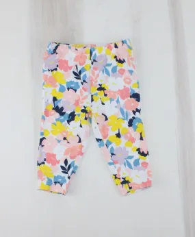 CARTERS FLORAL LEGGINGS 6M EUC