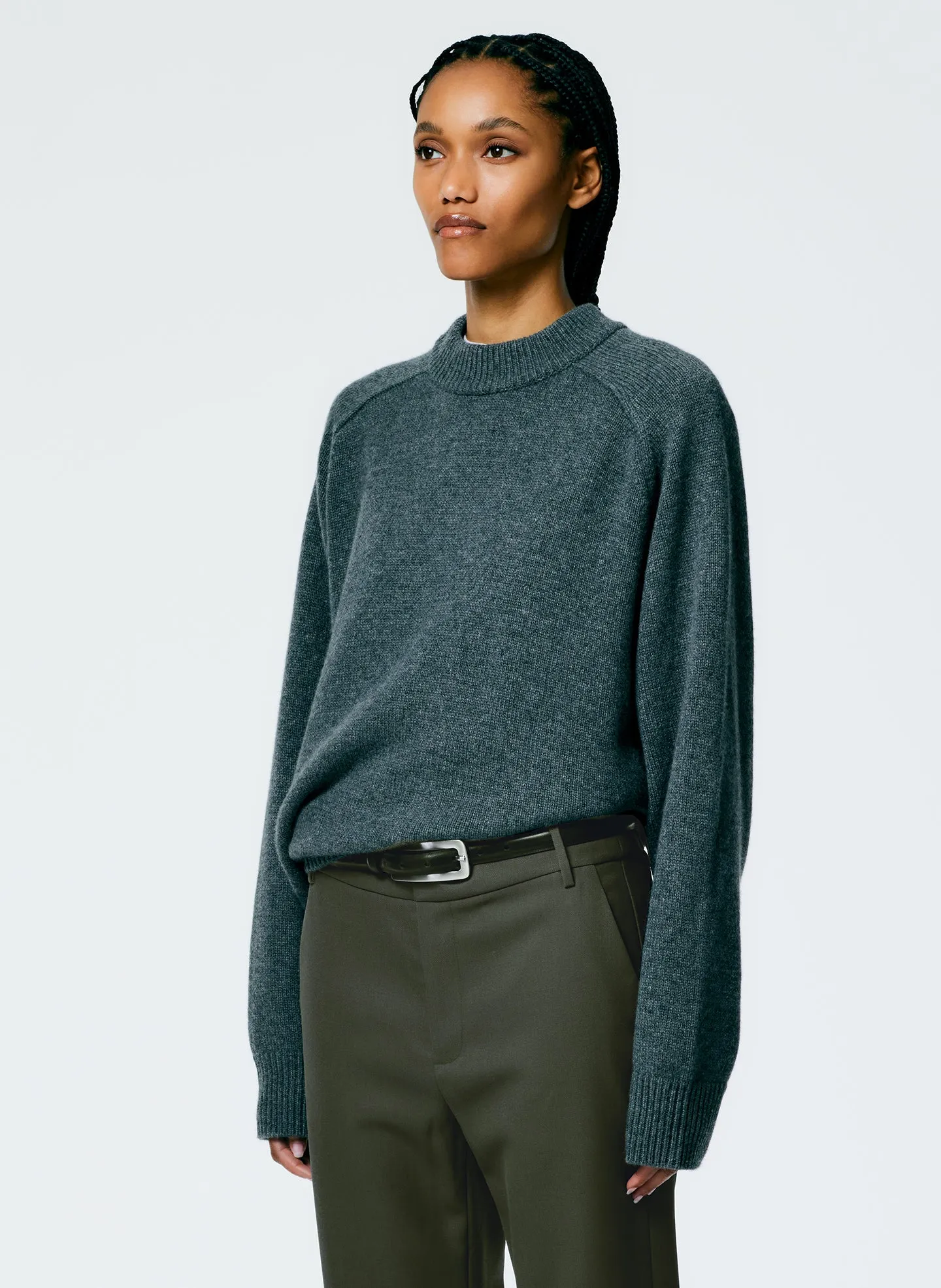 Cashmere Sweater Crewneck Oversized Pullover