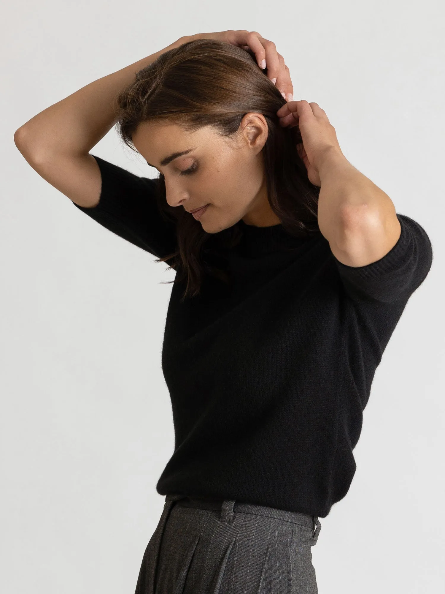 Cashmere sweater  "Sofia sweater" - black