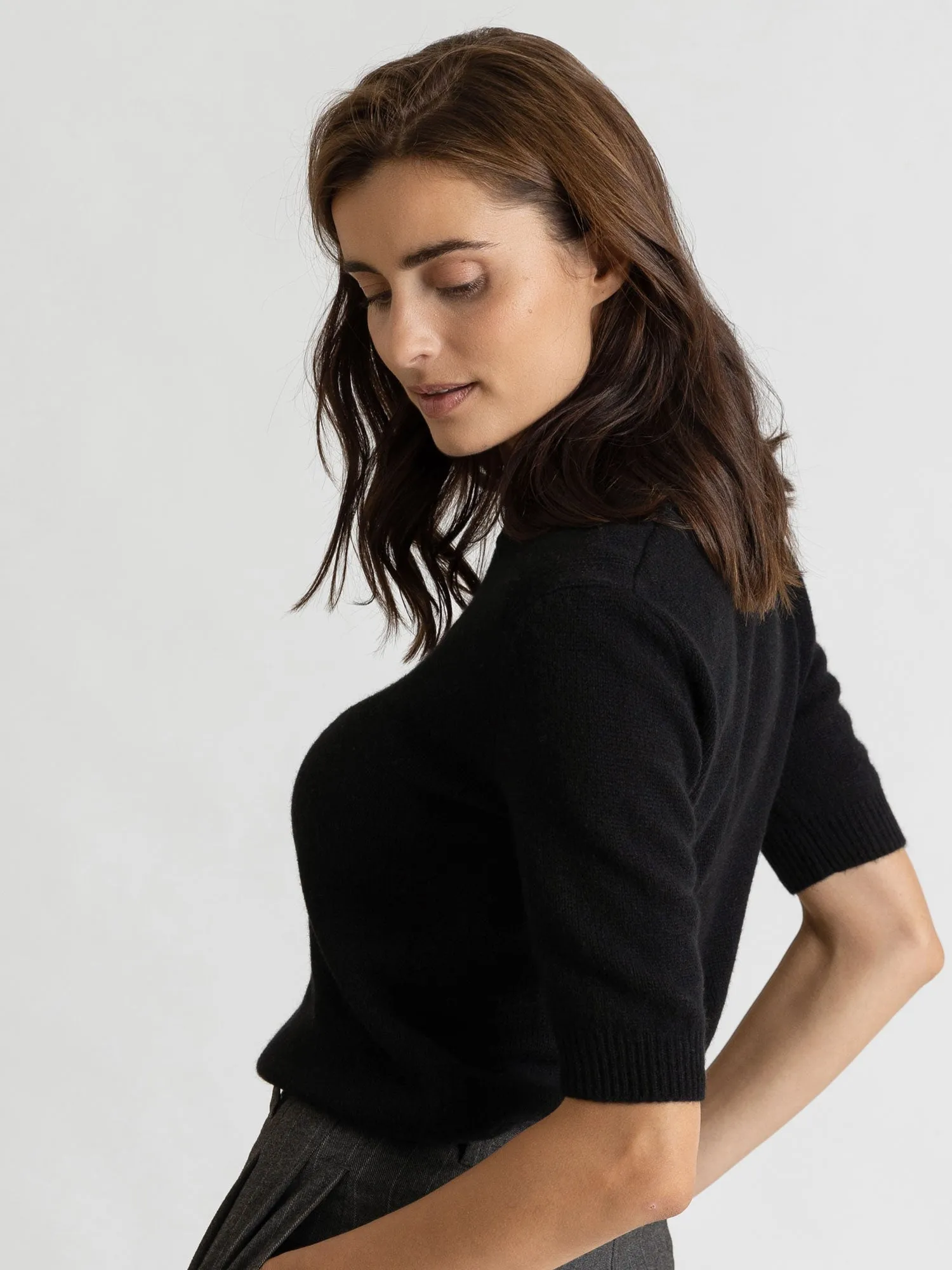 Cashmere sweater  "Sofia sweater" - black