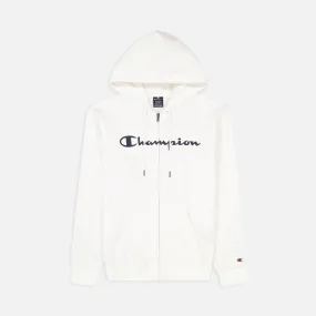 Champion Hoodie Full Zip Sweatshirt 217929 White