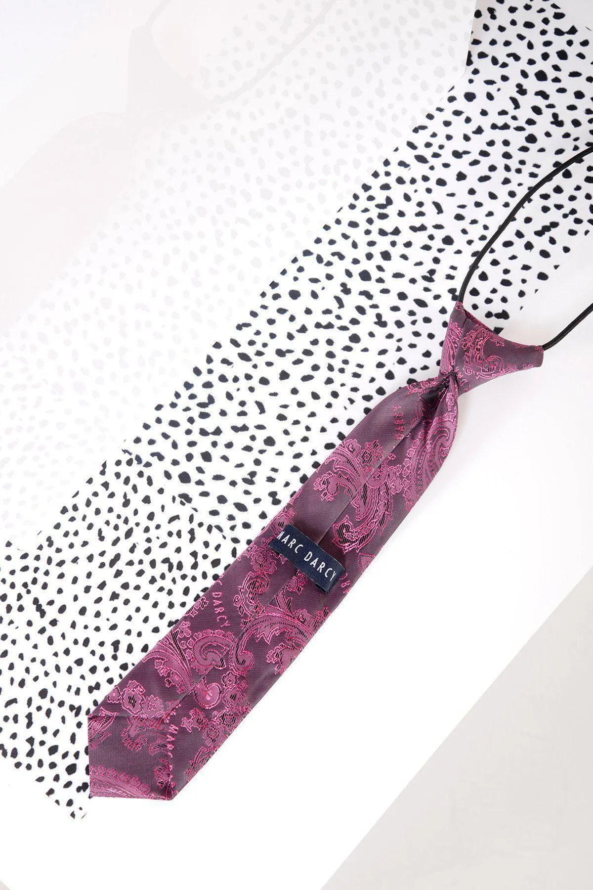 Children's Berry Paisley Print Tie