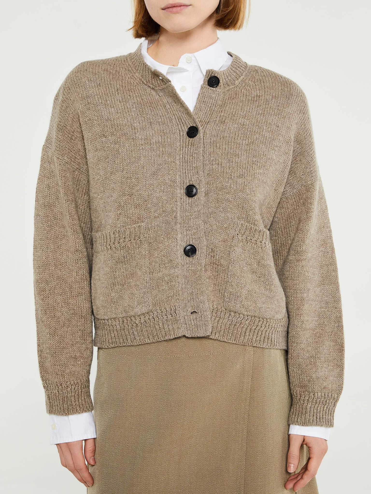 Cobe Cardigan in Pure Soil