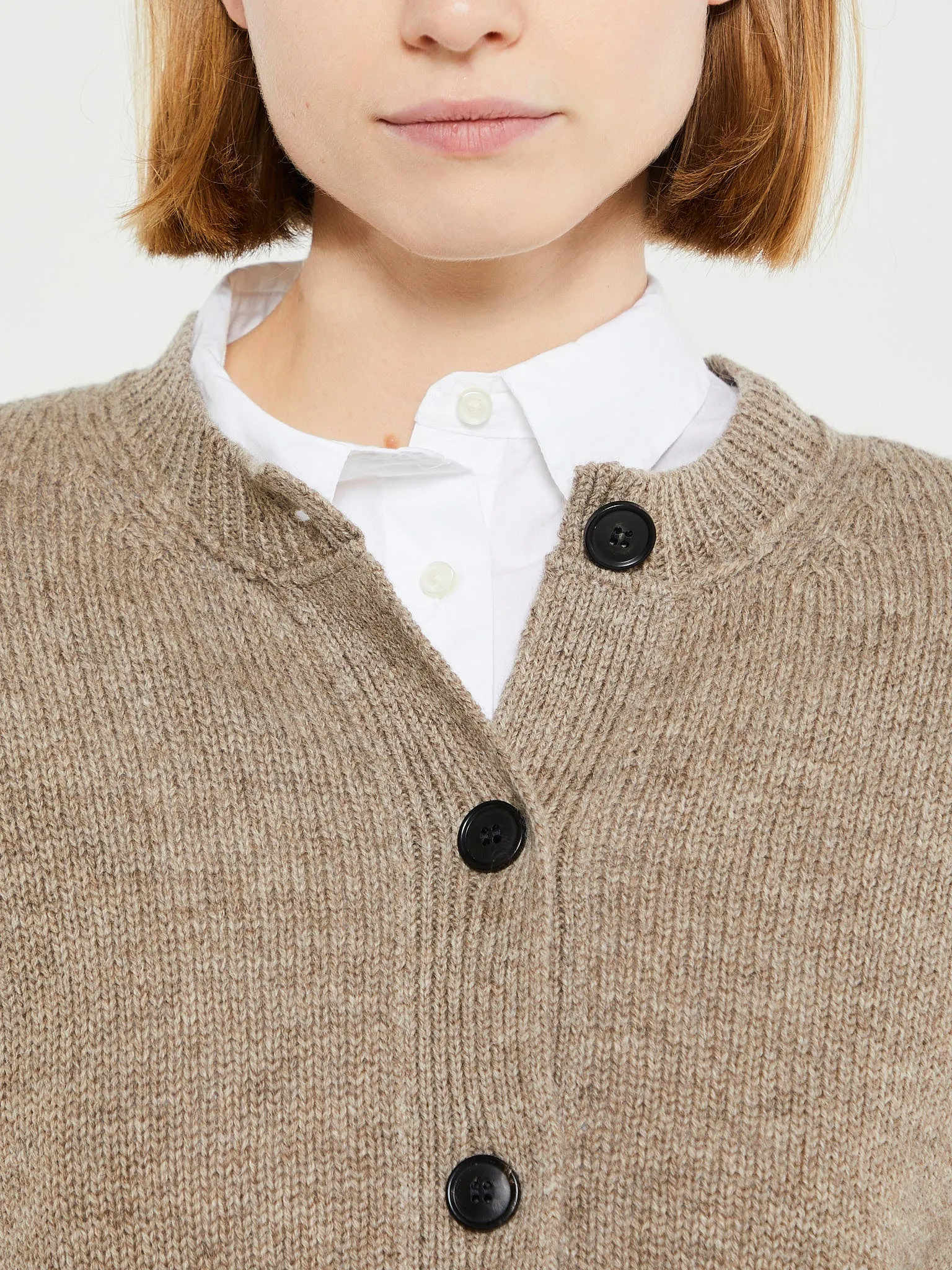 Cobe Cardigan in Pure Soil