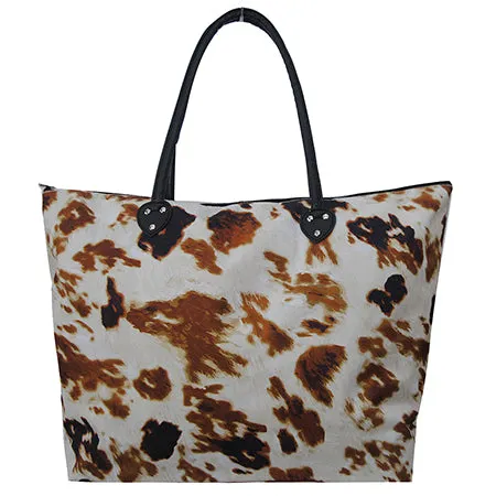 Cow Print Large NGIL Collection Tote Bag