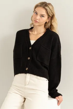 Cropped Cardigan Sweater