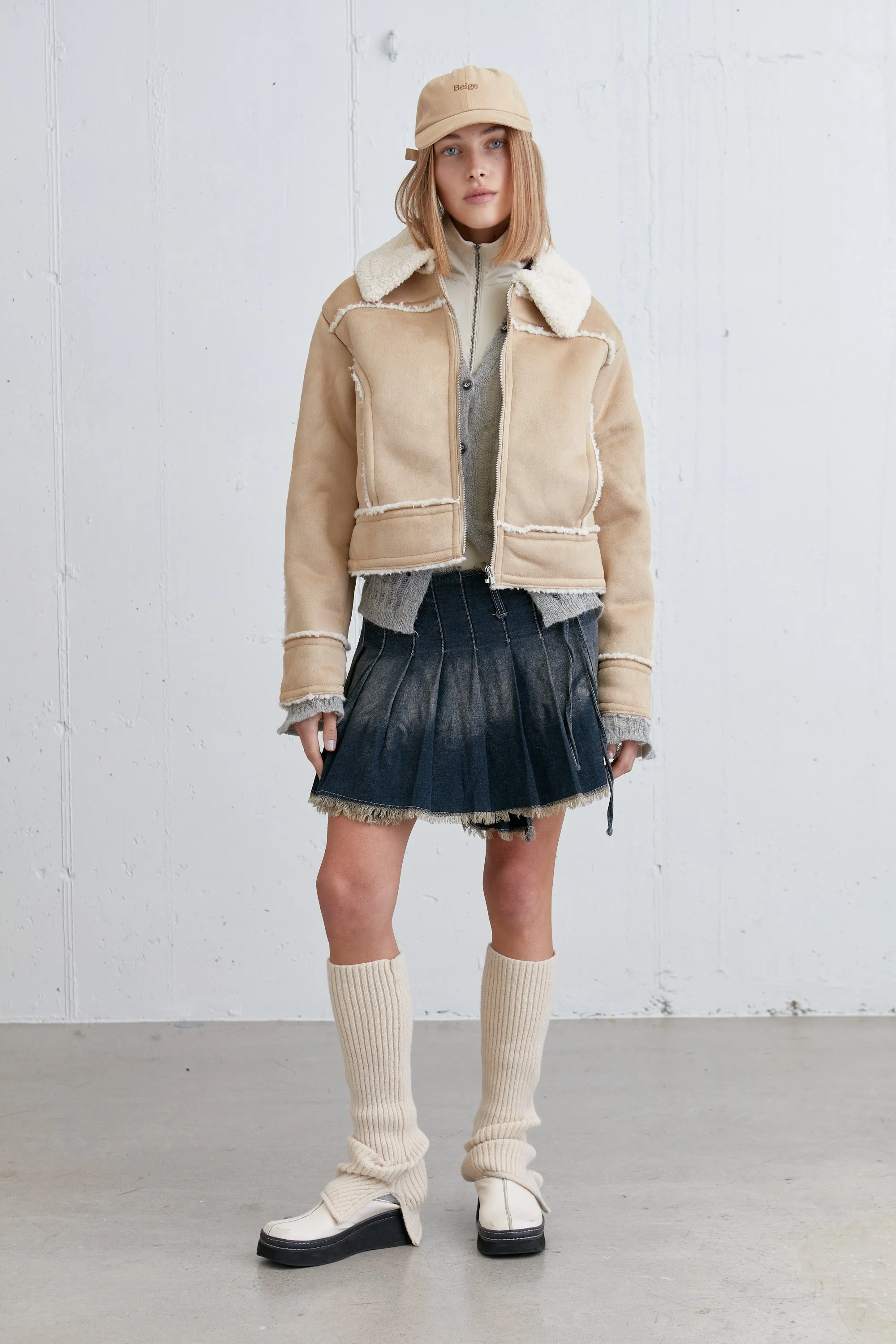 CROPPED SHERPA JACKET