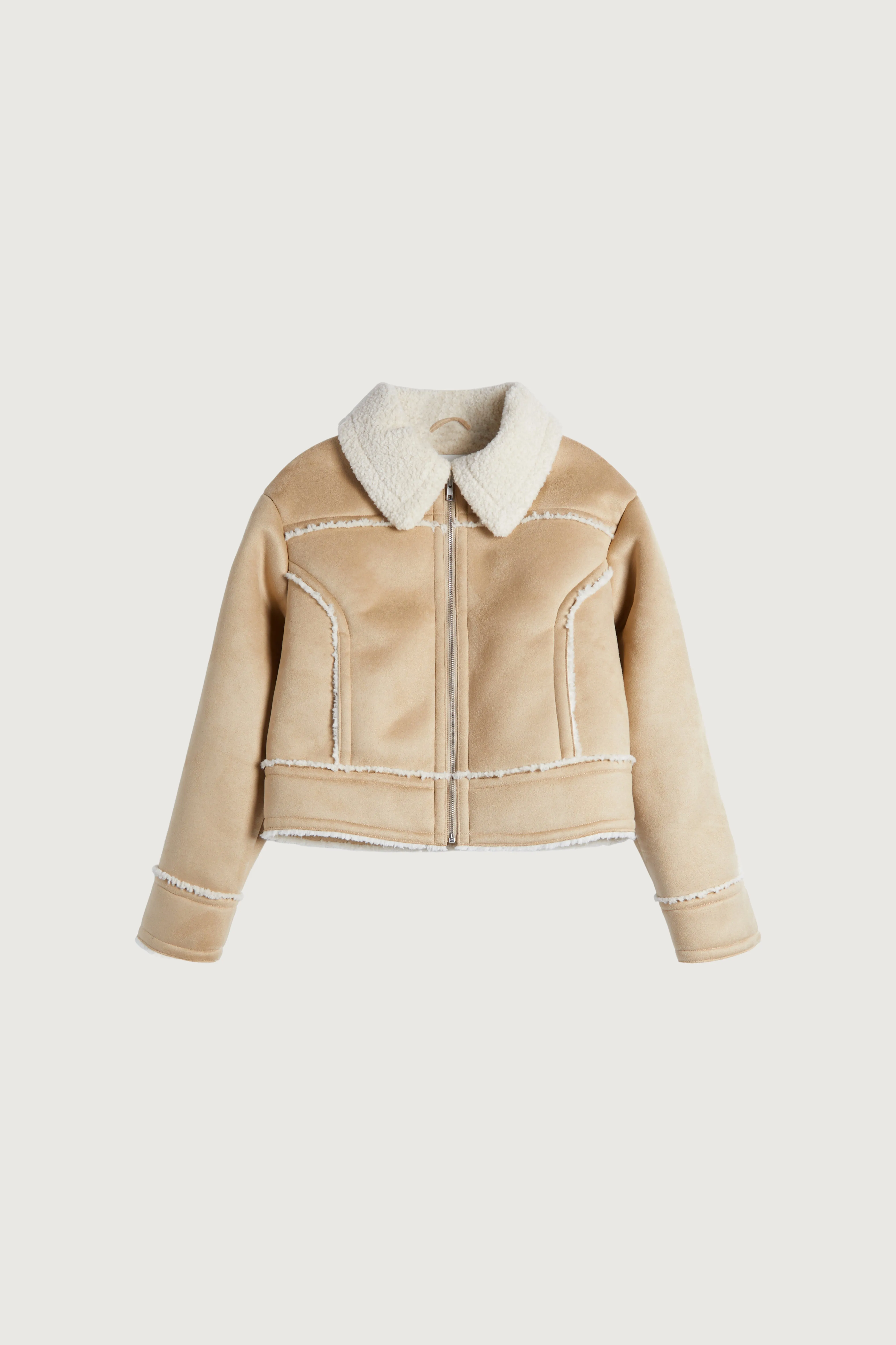 CROPPED SHERPA JACKET