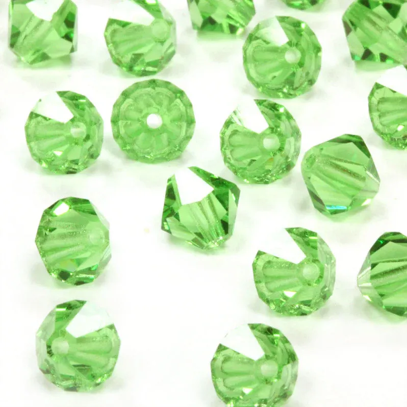 Crystal 6mm Bicone Green Bundle - Pack of 6