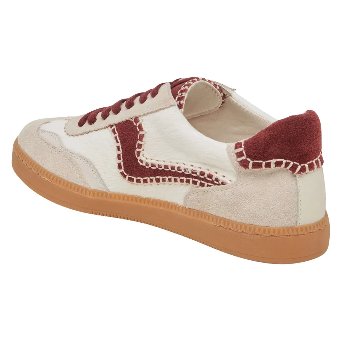 Dolce Vita Women's Notice Stitch White/Red Calf Hair