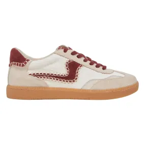 Dolce Vita Women's Notice Stitch White/Red Calf Hair