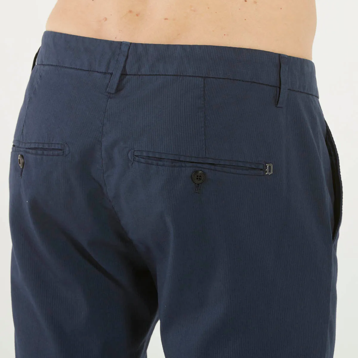 Dondup pantalone chino gaubert tessuto blu