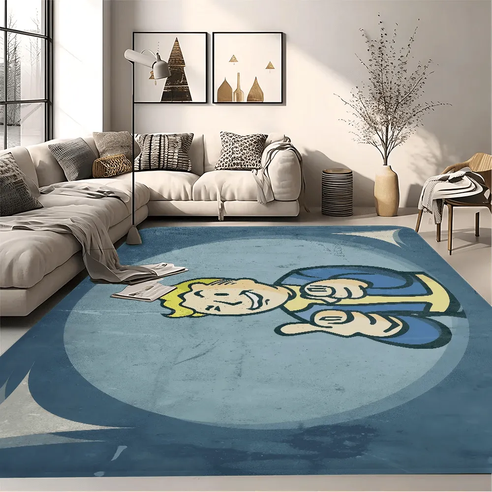 Fallout-Themed Floor Mat, Anti-Slip Bathroom Mat, Kids' Bedroom Doormat, Living Room Welcome Rug