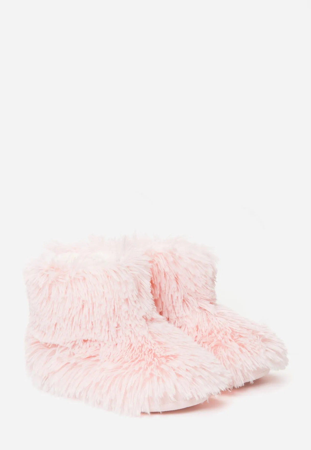 Faux Fur Boot Slippers